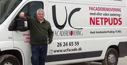 UC facaderenovering varebil